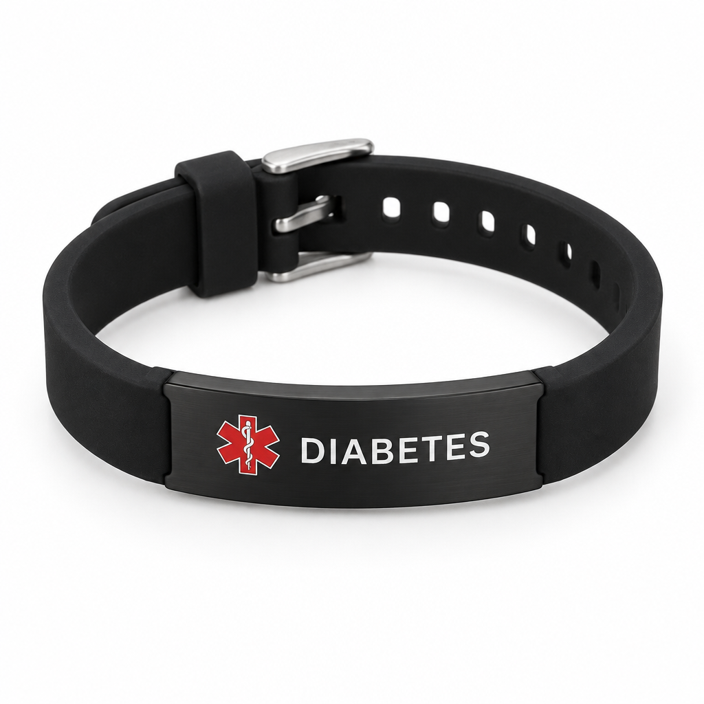 Diabetes Sport Armband – Zwart