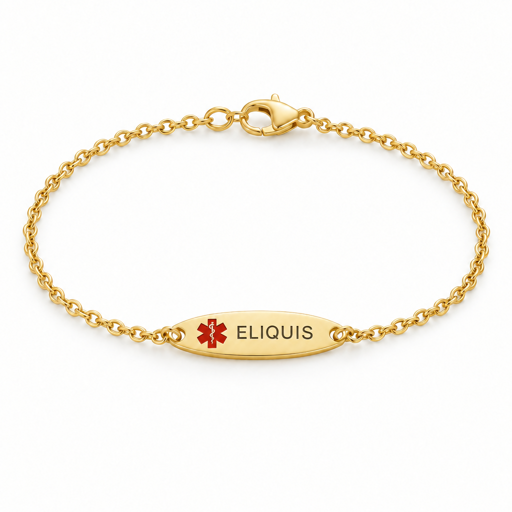 Eliquis Slim Armband – Goud