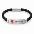 Eliquis Gevlochten Armband – Zwart