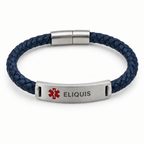 Eliquis Gevlochten Armband – Blauw