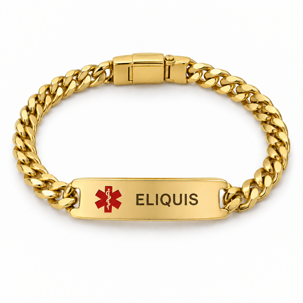 Eliquis Schakelarmband – Goud