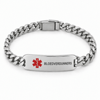 Bloedverdunners Schakelarmband – Zilver