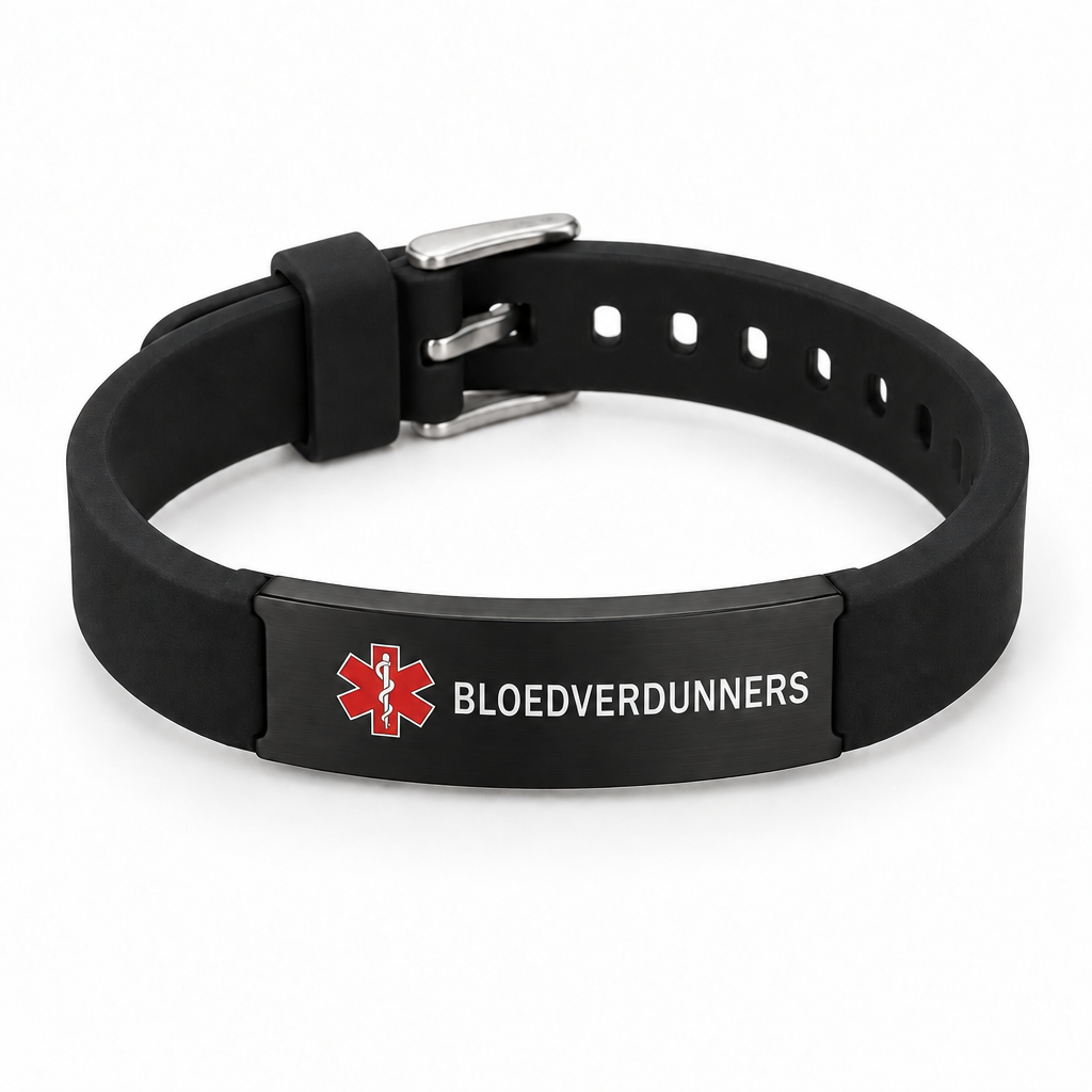Bloedverdunners Sport Armband – Zwart