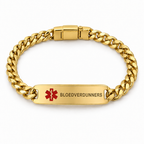 Bloedverdunners Schakelarmband – Goud