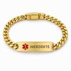 Nierziekte (CKD) Schakelarmband – Goud