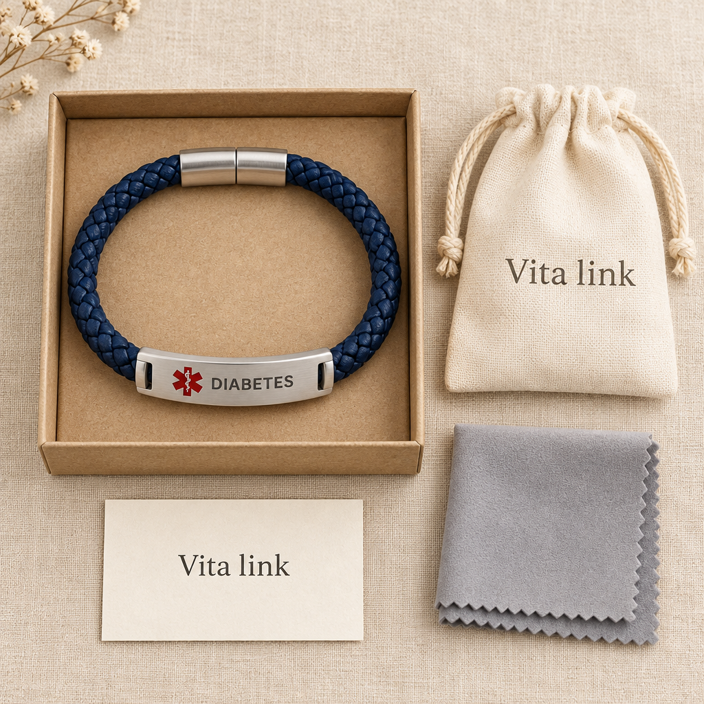 Armband in geschenkdoos met gratis verzorgingsset
