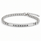 Zilveren pacemaker armband met gravure PACEMAKER