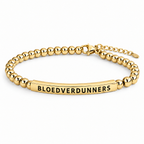 Goudkleurige bloedverdunners armband met gravure BLOEDVERDUNNERS