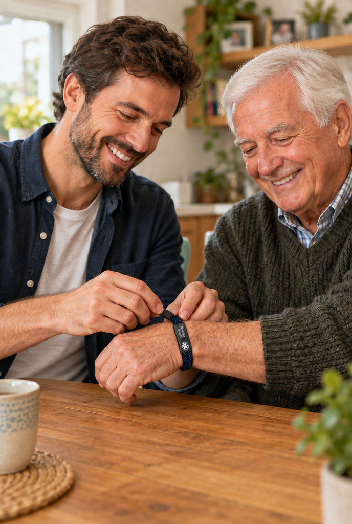 Voor je vader: de gevlochten medische armband
